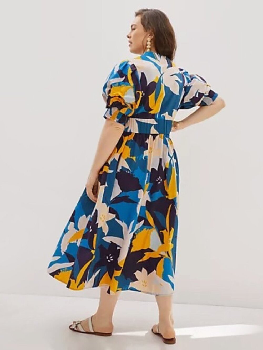 ANTHROPOLOGIE | 100% Cotton Ronika Botanical Maxi Dress | NWT - Picture 5 of 9